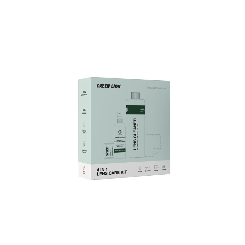 GreenLion 4 in 1 Lens Care Kit - Clear