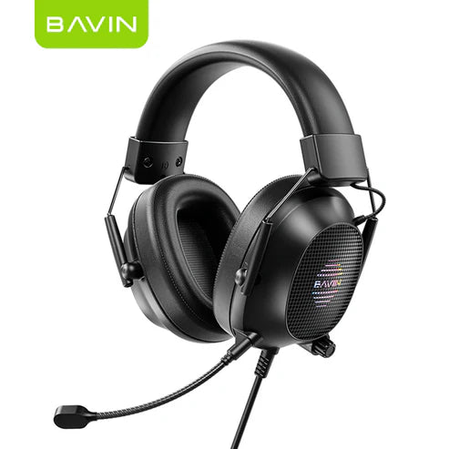 BAVIN HB-BH63 RGB Over-Ear Gaming Wired Headphones