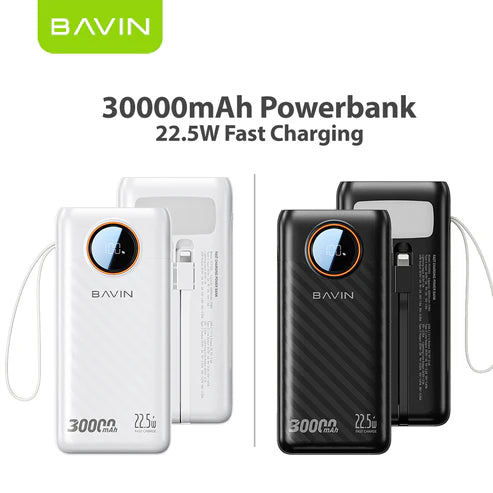 BAVIN PC1157 30000mAh 22.5W Fast Charging Power Bank