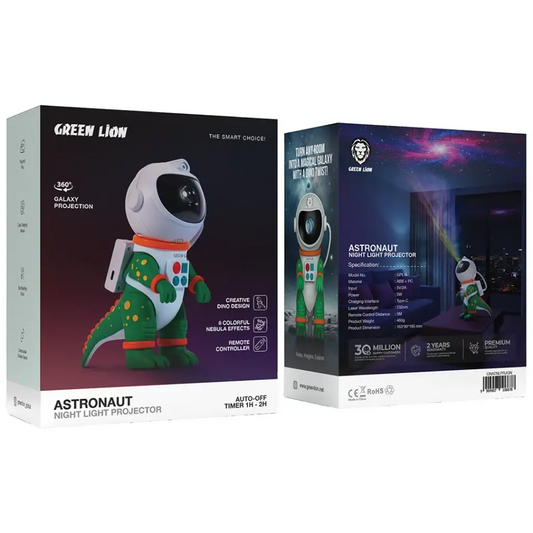 GreenLion Astronaut Night Light Projector - Green