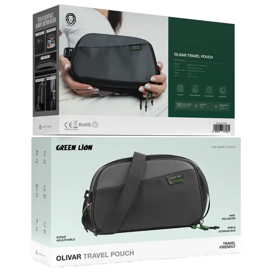 Green Lion Olivar Travel Pouch - Black
