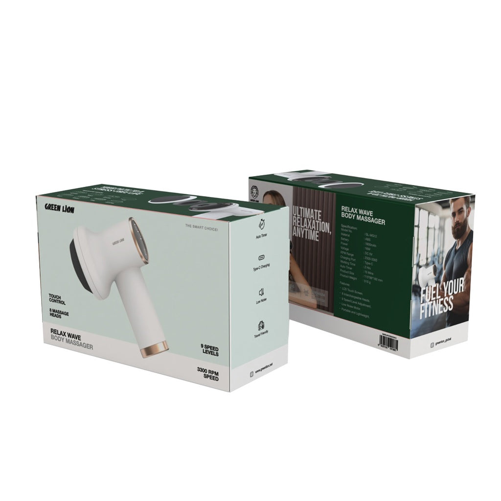 GreenLion Relax Wave Body Massager - White