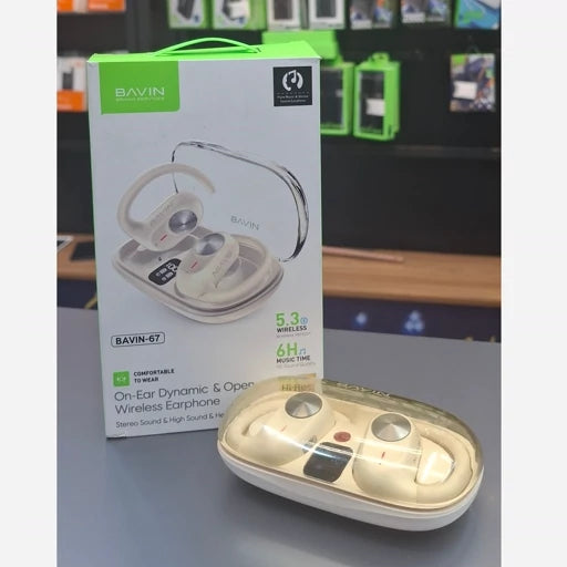 BAVIN67 ON-EAR DYNAMIC & OPEN WIRLESS EARPHONE
